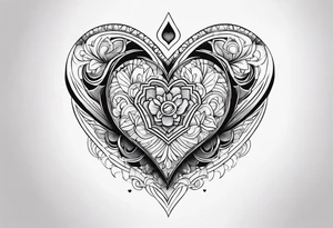 a small heart and at the end of the heart it should say 1966 tattoo idea