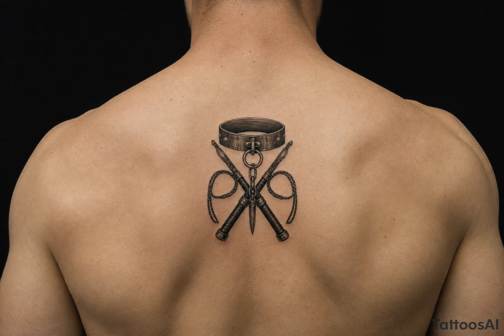 BDSM symbol feminine tattoo idea