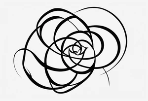 I need a 'om' tattoo with less ink on my forearm with black and grey design with solid lines only. The tattoo should contain stylish modern custom design. tattoo idea