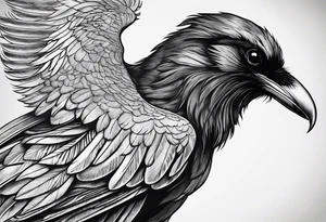 addiction recovery ravens roman egyptian
feathers clouds tattoo idea