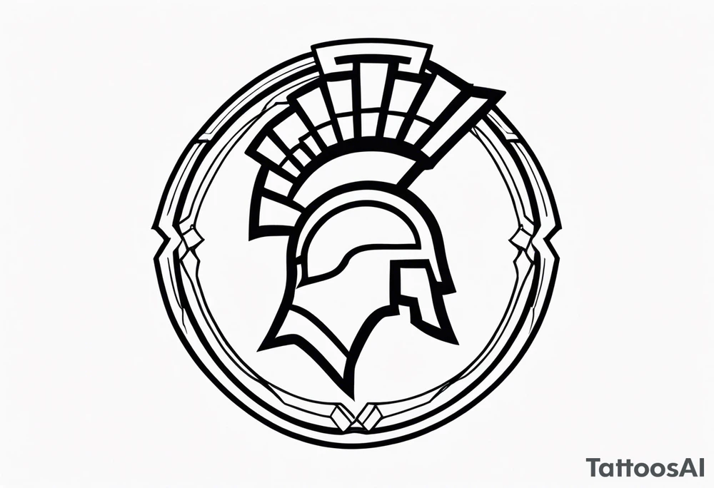 Ancient spartan symbol tattoo tattoo idea