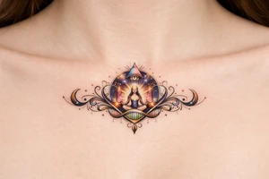 dna comciousness higher self awakening under boob tattoo tattoo idea