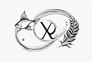 pisces spine tattoo tattoo idea