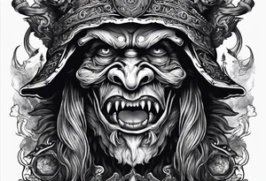 Baba yaga creepy tattoo idea