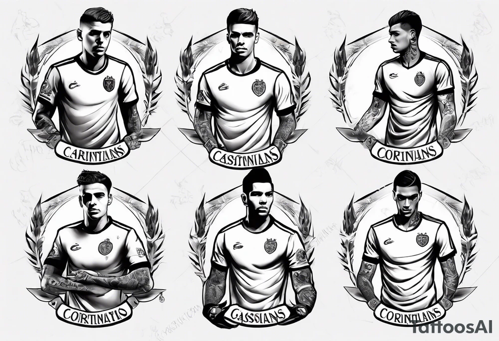 Corinthians player Cássio tattoo idea