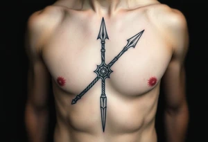 Roman viking spear tattoo idea