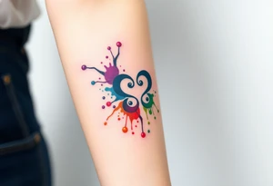 ambigram
Color splash tattoo idea