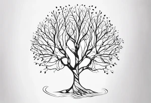 branches tree names dna tattoo idea