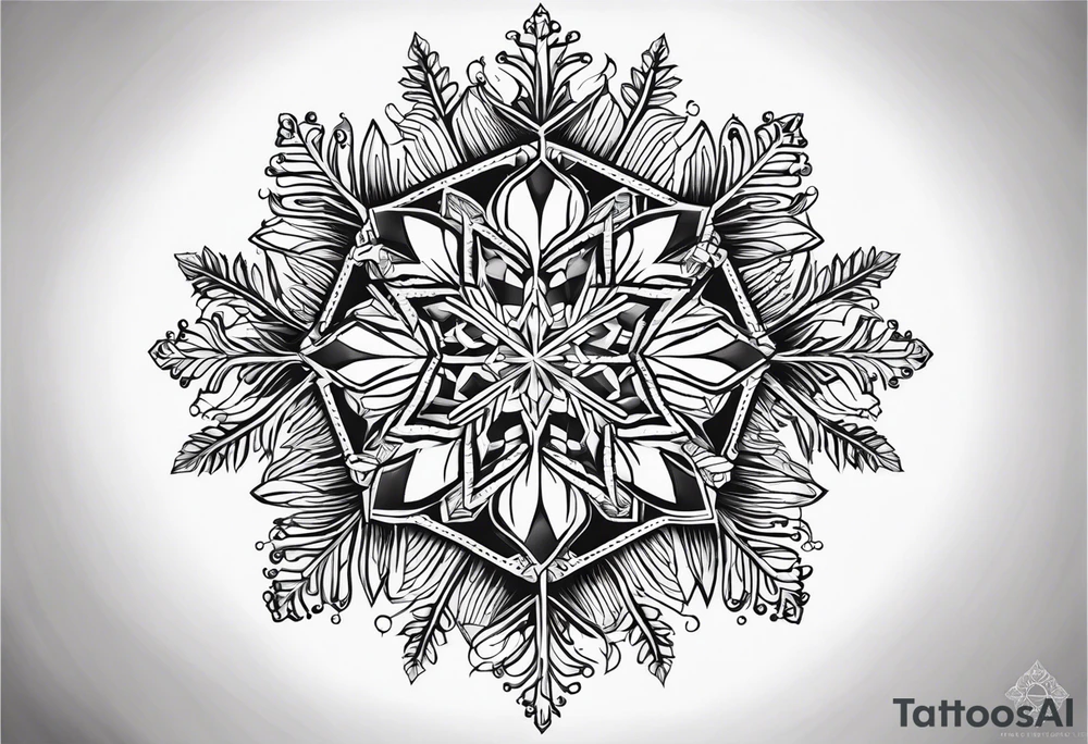 Snowflake tattoo idea