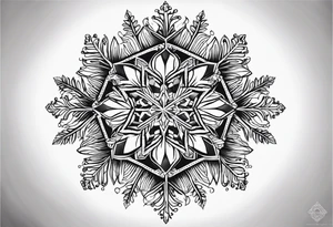 Snowflake tattoo idea