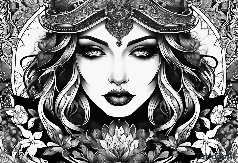 1976 in gothic print tattoo idea