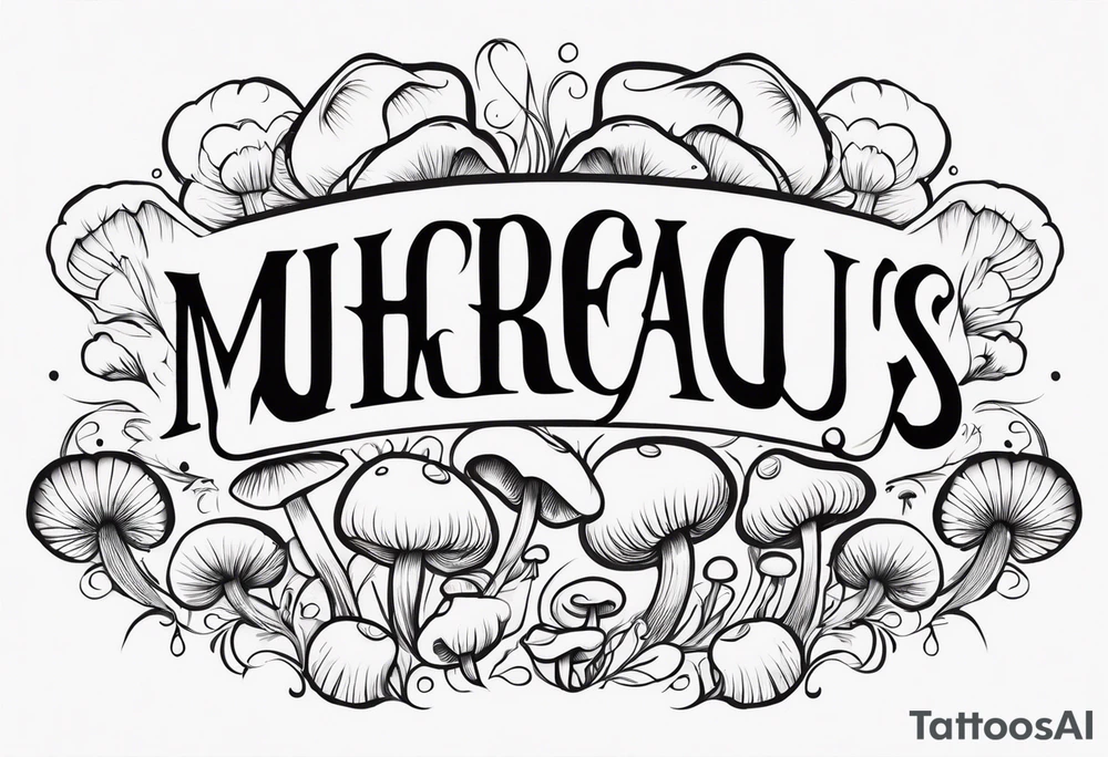 "Graceful Mushrooms" tattoo idea