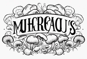 "Graceful Mushrooms" tattoo idea