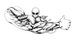 Motoryzacja kobiety hazard tattoo idea