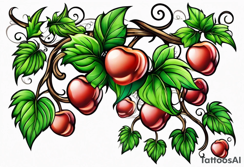 Climbing vines tattoo idea