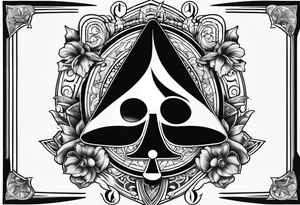 queen of spades,bbc word tattoo idea