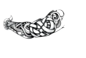 tibetan endless knot tattoo idea