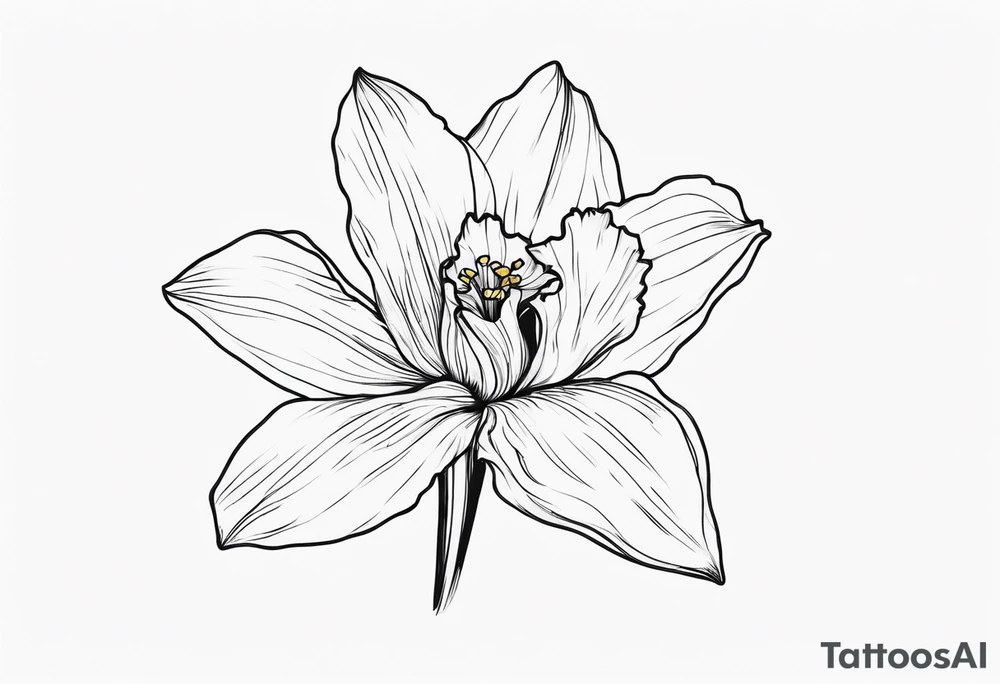 daffodil tattoo idea