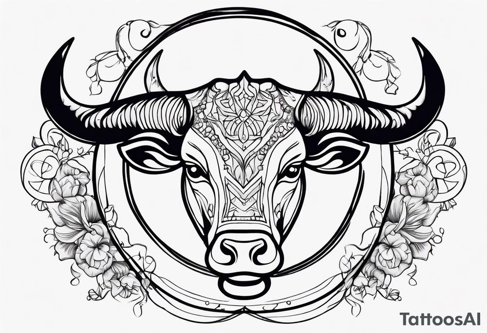 Taurus and Pisces tattoo idea