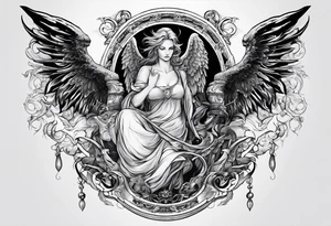 Angel Vs Demon for my soul tattoo idea