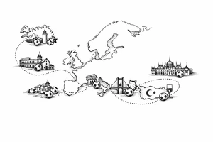 A football journey no crests
A fine-line world map or stylized route connecting Iceland ➔ Italy ➔ Spain ➔ Turkey ➔ Hungary ➔ France, with minimalist markers for each club.
Iceland x3 (sindri, ibv, stjarnan)
Italy x2 (Verona, Sassuolo)
Spain (Logrono) 
Turkey x2 (Fenerbahce, Besiktas)
Hungary (Fradi)
France (Bordeaux) tattoo idea