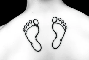 My children’s footprints tattoo idea