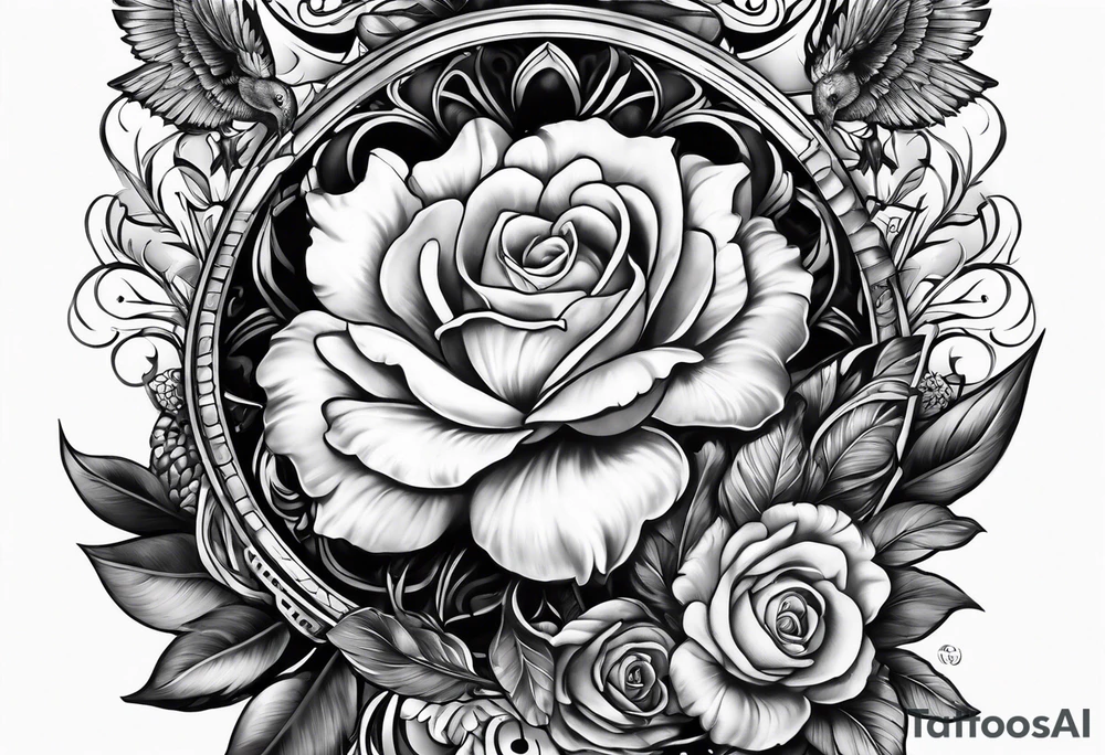 Texas history sleeve tattoo idea