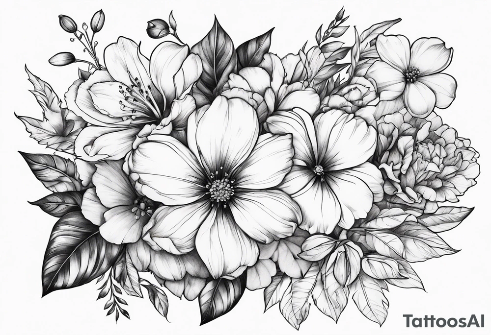 Flowers tattoo idea