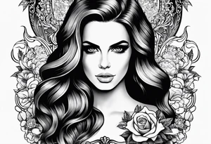 Lana del rey demon tattoo idea