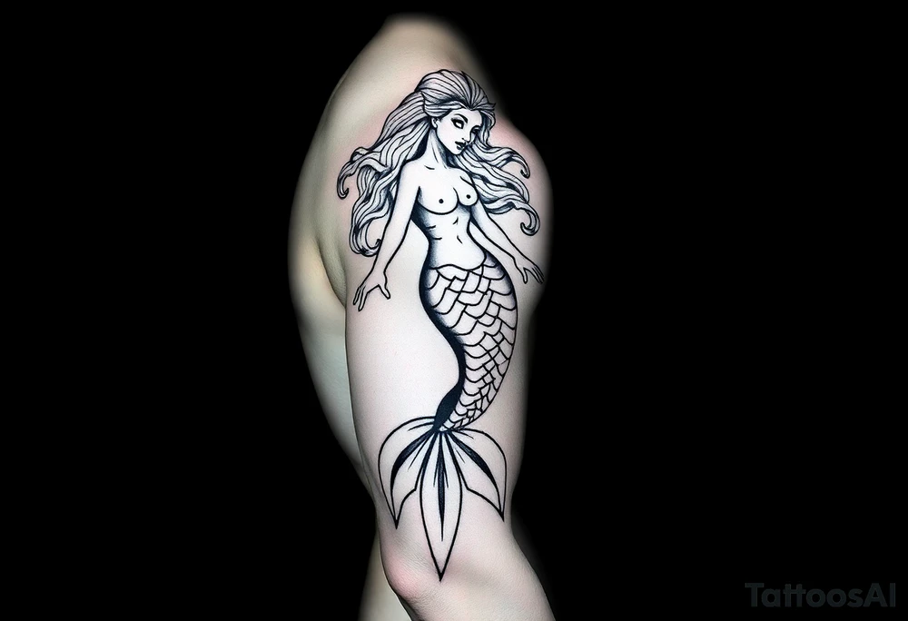 mermaid tattoo idea