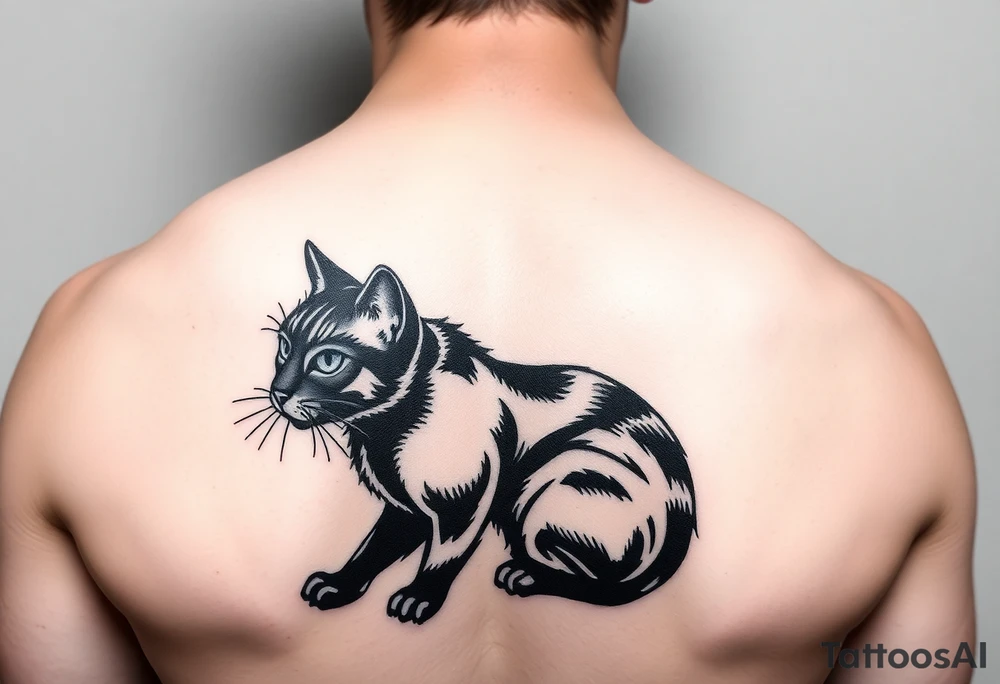 Black Cat tattoo idea