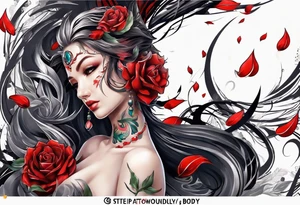 Rip woundly mark body  tattoo design tattoo idea