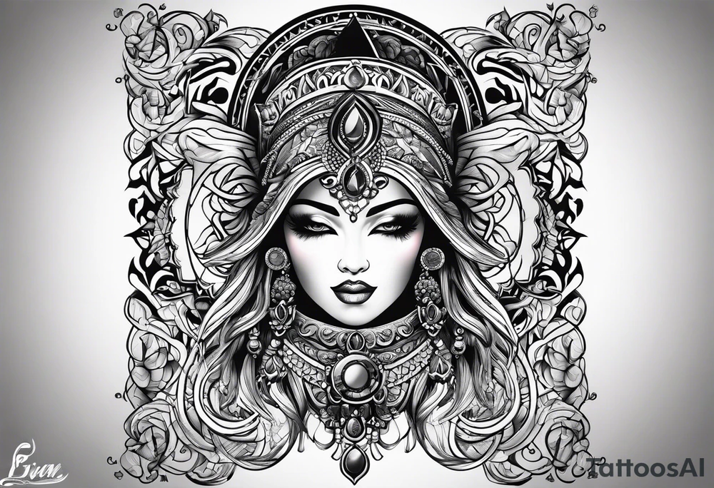 The name “Ivan” tattoo idea