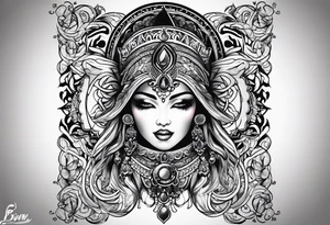 The name “Ivan” tattoo idea