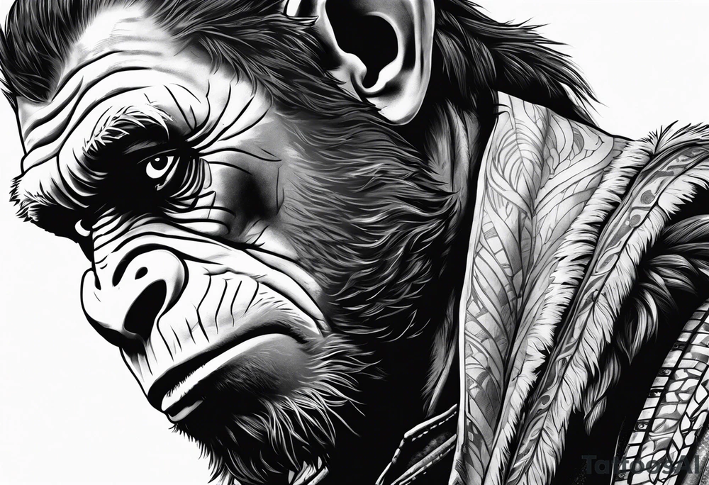 Caeser from planet of the apes tattoo idea