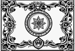 The numbers 856 in blocky numbers above my knee tattoo idea