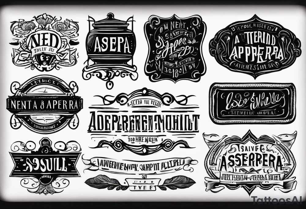Ned Aspera Terrent tattoo idea
