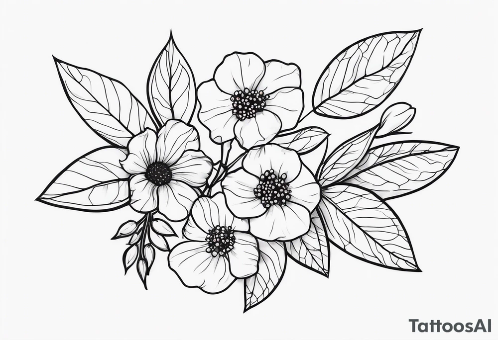 flieder und stachelbeere tattoo idea