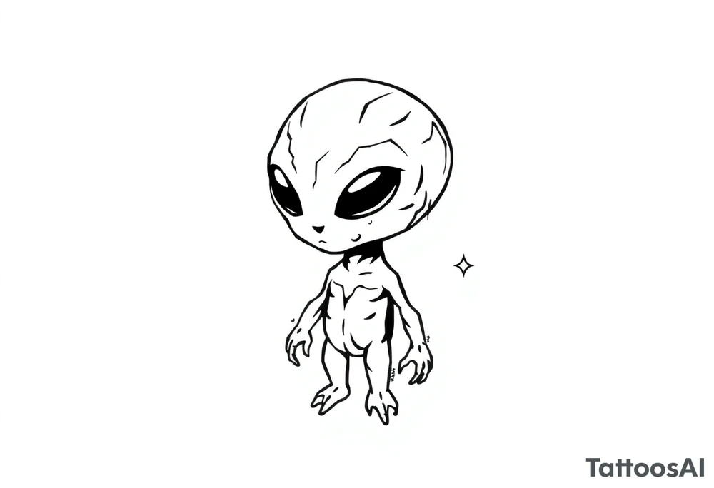 petit  extraterrestre tattoo idea