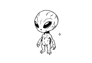 petit  extraterrestre tattoo idea
