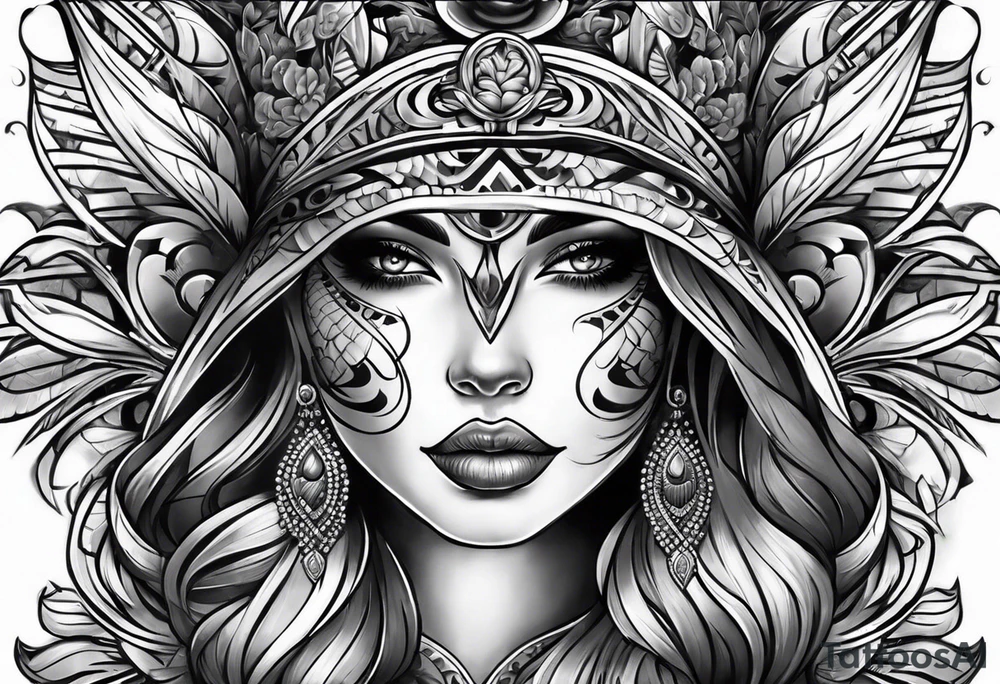 Chicano style tattoo for leg sleeve tattoo idea