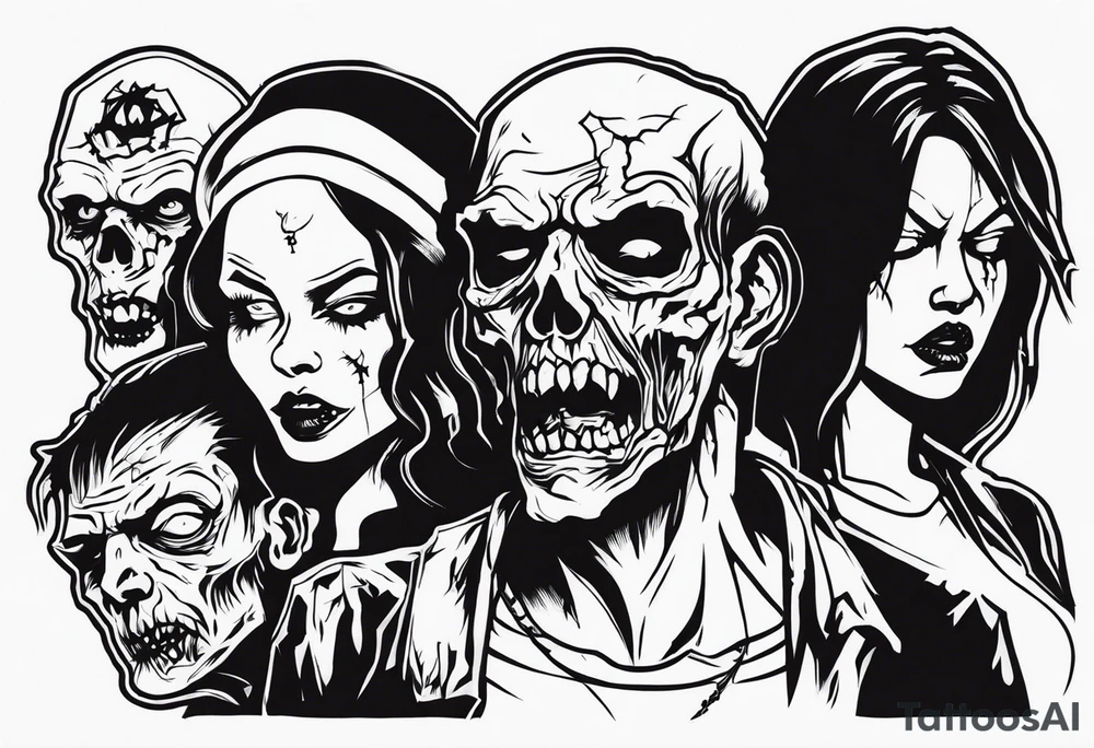 zombies tattoo idea