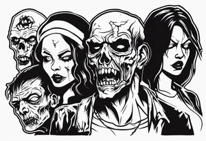 zombies tattoo idea