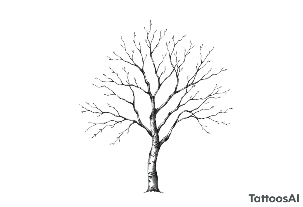 birch tree tattoo idea