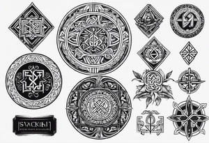 Slavic symbols, runes tattoo idea