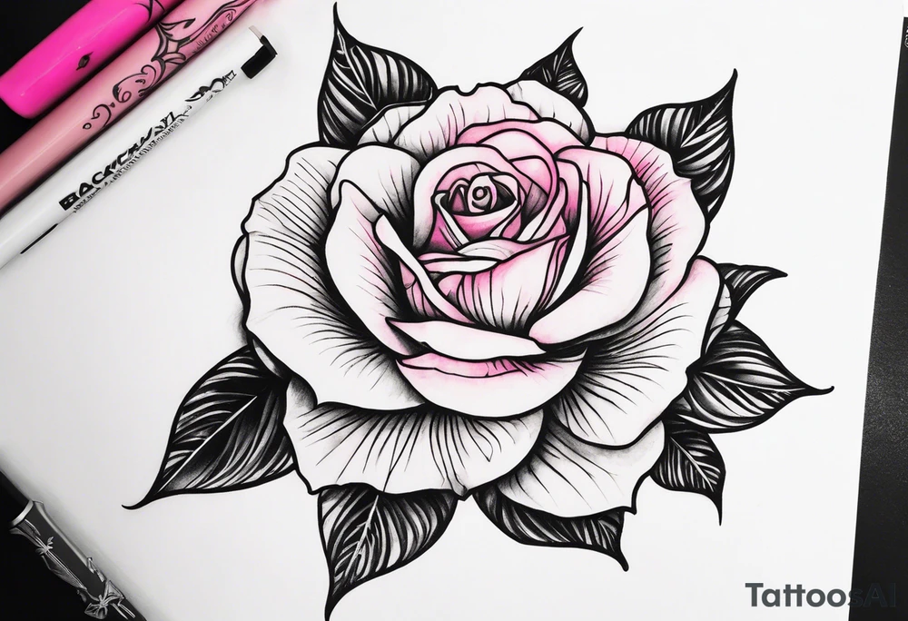 Escorpião com rosa tattoo idea