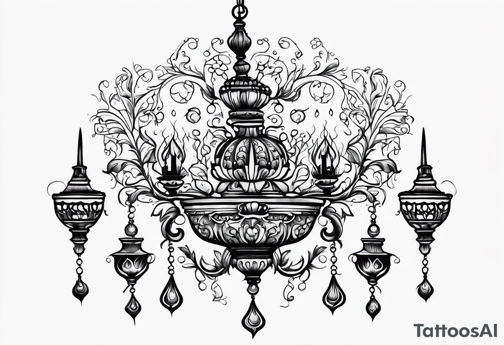 chandalier tattoo idea