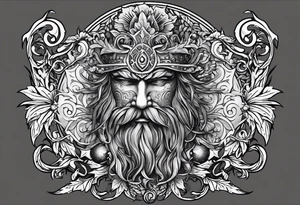 Greenman design on my arm. Incorporating divine masculine, pagan, Pan, a phallus subtlety in the design as well. Brotherhood. tattoo idea