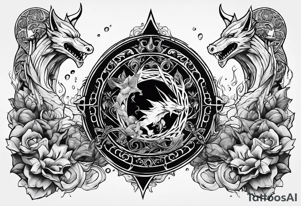 Dungeons and Dragons inspired tattoo idea