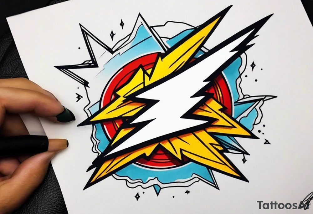(flash of) lightning tattoo idea
